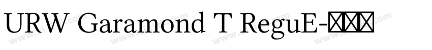 URW Garamond T ReguE字体转换
